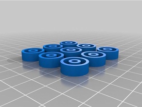 my customized customiser hotbed spring washers g2 3d printer parts 3d print model - Mito3D