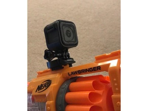 nerf gopro mount toy & game accessories session gun 3d print model - Mito3D