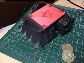 black star modello di robot antweight da combattimento 3d print model - Mito3D