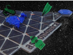 astronomik tahta oyunu 3d baskı boardgame oyun molti renk alanı uzay gemisi 3d print model - Mito3D