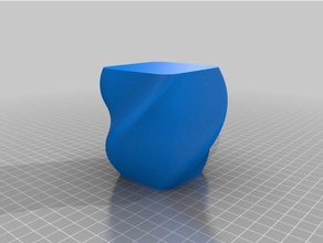 il mio personalizzato quadrato arrotondato vaso di coppa del braccialetto generatore arredamento su misura 3d print model - Mito3D