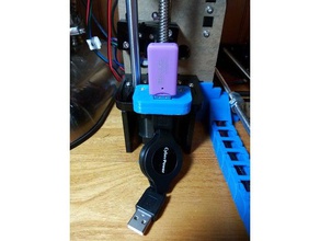usb 3d printer mount accessories acc anet a8 micro sd card holder mirco 3d print model - Mito3D