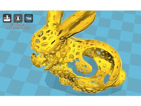 arte coelho animais a o design luz 3d print model - Mito3D