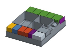 carcassonne big box piccola scatola giochi big-box gioco da tavolo soluzione di storage 3d print model - Mito3D