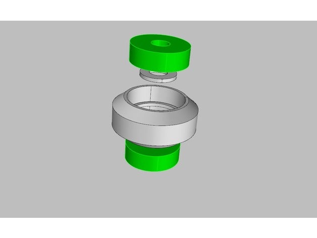 v slot wheels z608 3d printer parts 2020 v-slot extrusion wheel 3D print model - Mito3D