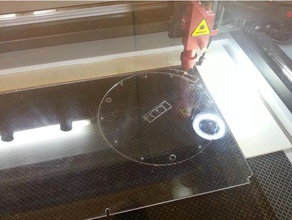 anycubic kossel beheizten Bett 220mm holding Platten & Beläge - laser-cut 3d-Drucker Teile Glas beheizte Halter Brutstätte print-Bett 3d print model - Mito3D