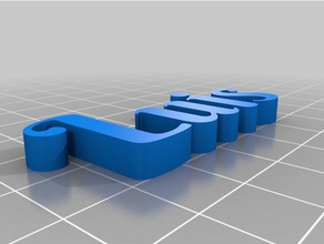 meine angepassten text kundengebundene 3d print model - Mito3D