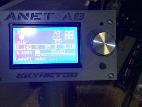 anet a8 full graphic display holder 3d printer parts 3d print model - Mito3D