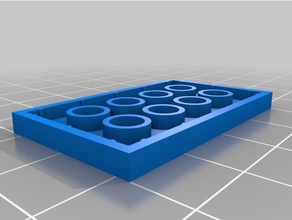 arduino pro mini gamba piastra di base 2x4 costruzione giocattoli su misura 3d print model - Mito3D