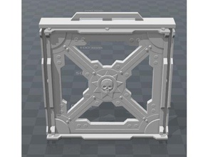 necromunda bulkhead - 01 hobi minyatür sahne wargaming 3d print model - Mito3D