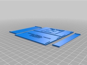 mi personalizados magia cartera v2 - w dualstrusion imprimible de las correas accesorios personalizado 3d print model - Mito3D