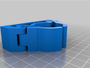 anpassbare latching Besen-Halter - 30 mm, Schaufeln, Rechen etc Werkzeug-Halterungen & Boxen kundengebundene 3d print model - Mito3D