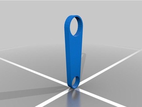 zipper pull replacement diy 3d print model - Mito3D