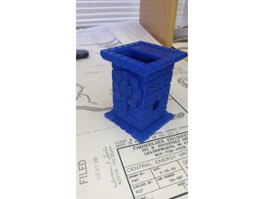 castle dice tower combo box tray dnd dungeons dragons gaming wargame wargaming 3d print model - Mito3D