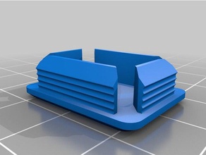 il mio personalizzato cappuccio quadrato rettangolare del tubo parti di ricambio su misura 3d print model - Mito3D