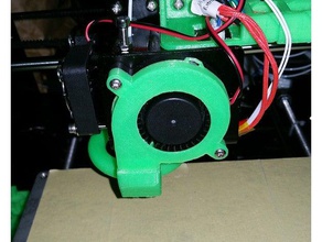 radial fan cover 3d printer parts 40mm anet a8 upgrade cooling guard shroud 3d print model - Mito3D