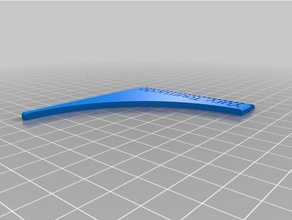 my customized beard comb line tool hand tools 3d print model - Mito3D