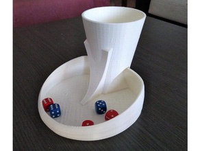dice tower - torre dados jogo de tabuleiro da corta juego mesa tampo 3d print model - Mito3D
