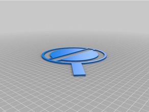 semplice cerchio stencil segni e loghi 3d print model - Mito3D