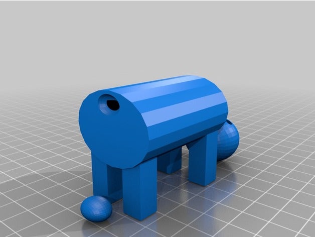 caribou La stampa 3d 3D print model - Mito3D