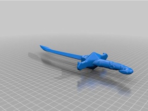 sinbad espada - não boken adereços 3d print model - Mito3D