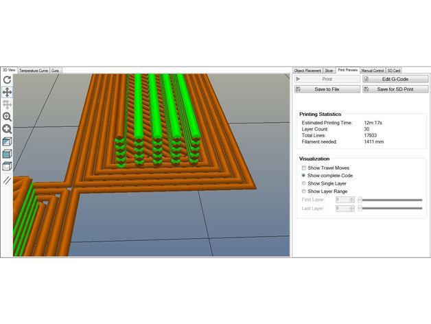 purge sentier de la base L'impression 3d prométhée prometheus système 3D print model - Mito3D