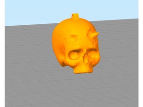 skull keychain keychains 3d print model - Mito3D