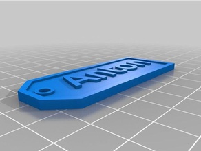 anton etichetta segni e loghi su misura 3d print model - Mito3D