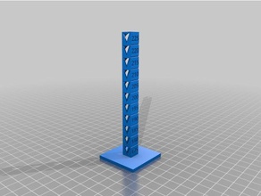 hatchbox wood pla temp tower 3d printing tests customized 3d print model - Mito3D