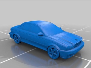 jaguar x-type i veicoli britannico auto 3d print model - Mito3D