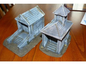 mausoleums buildings & structures 28mm scale fantasy modern wargame wargaming warhammer 3d print model - Mito3D