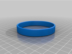 mi personalizados causa de pulsera - las pulseras personalizado 3d print model - Mito3D