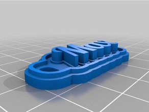 max Schlüsselanhänger kundengebundene 3d print model - Mito3D