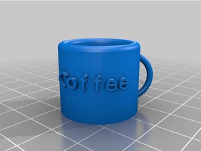 my customized cup coffee kitchen & dining 3d print model - Mito3D