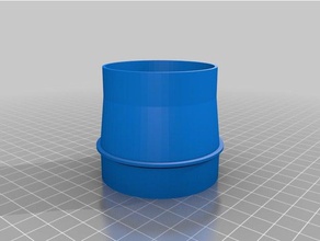 tuyau de vortex l'adaptateur pièces personnalisé 3d print model - Mito3D