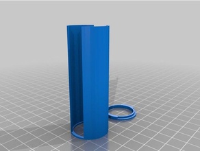 my customized parametric coin tubes + cap household 3d print model - Mito3D