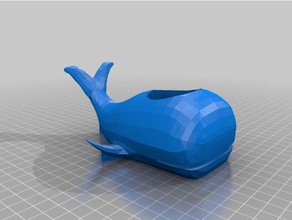 whale candle holder printability tweaks decor 3d print model - Mito3D