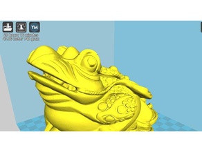 le crapaud de l'argent la banque fixer dos l'ongle & buttom surface -mise à jour correctif-2 animaux animal boîte choses faire jouet 3d print model - Mito3D