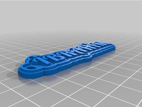 ibrahim llaveros personalizado 3d print model - Mito3D