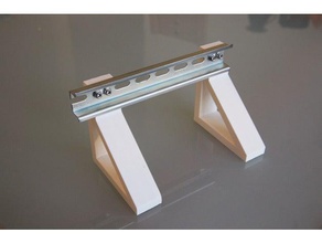 din-schiene stand Werkzeug-Halterungen & - Boxen cnc din rail mount Hut-schiene plc 3d print model - Mito3D