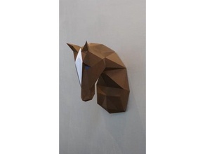 caballo de papiroflexia las esculturas papercraft pepakura 3d print model - Mito3D