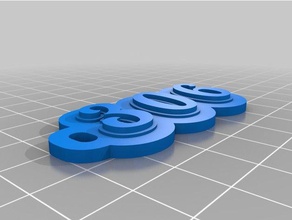 306 keychains customized 3d print model - Mito3D