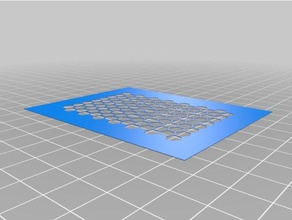 aerografo stencil modello esagonale da 5 mm, strumenti di disegno hex esagono scifi tavolo 3d print model - Mito3D