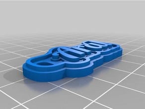 aral i portachiavi su misura 3d print model - Mito3D