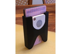 l'empilement titulaire de la carte carreau accessoires slim wallet tuile porte-monnaie 3d print model - Mito3D