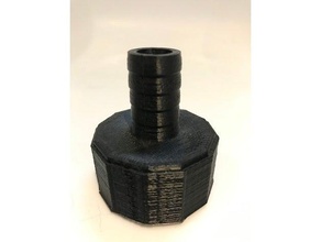submersible pump hose adapter embout tuyau pour pompe vide-cave outdoor & garden connector water 3d print model - Mito3D