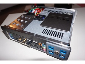 ms-tech ci-70 router mode electronics 40mm fan mount computer case keystone rj45 switch 3d print model - Mito3D