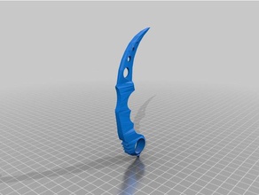 faca curva hobby 3d print model - Mito3D