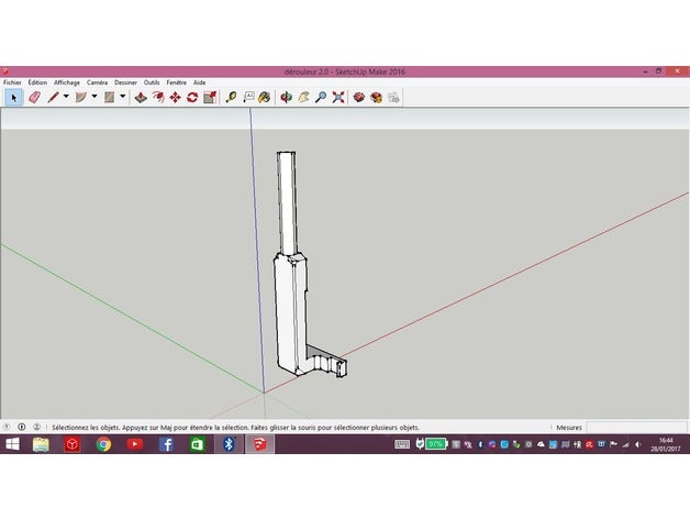 support bobine pour dagoma discoeasy200 3d printer accessories coil discoeasy 200 horizontal accesory 3D print model - Mito3D