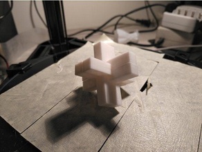 6 pieza de la rebaba rompecabezas puzzles 3d print model - Mito3D
